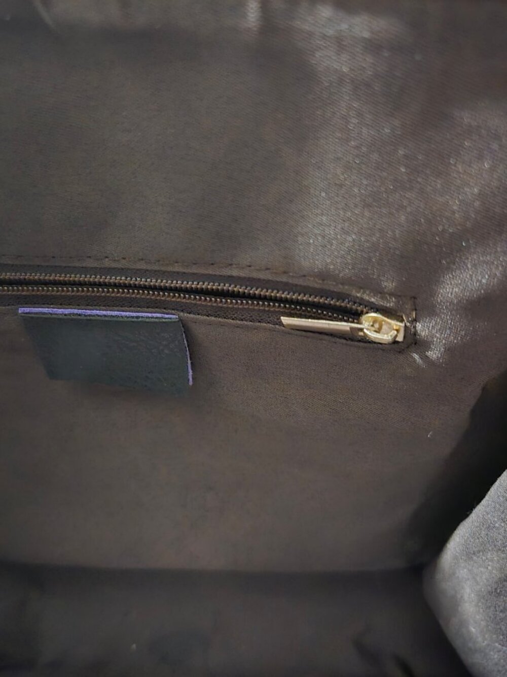 SOURCE UNKNOWN Women's Black Faux Leather Shoulder Bag - Large - Picture 8 of 14